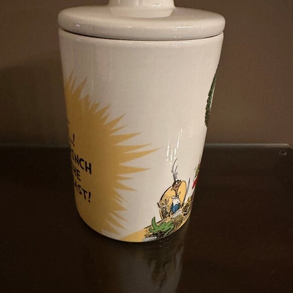 DR. SEUSS HOW THE GRINCH STOLE CHRISTMAS 2025 CARVED ROAST BEAST COOKIE JAR NEW - Picture 6 of 6